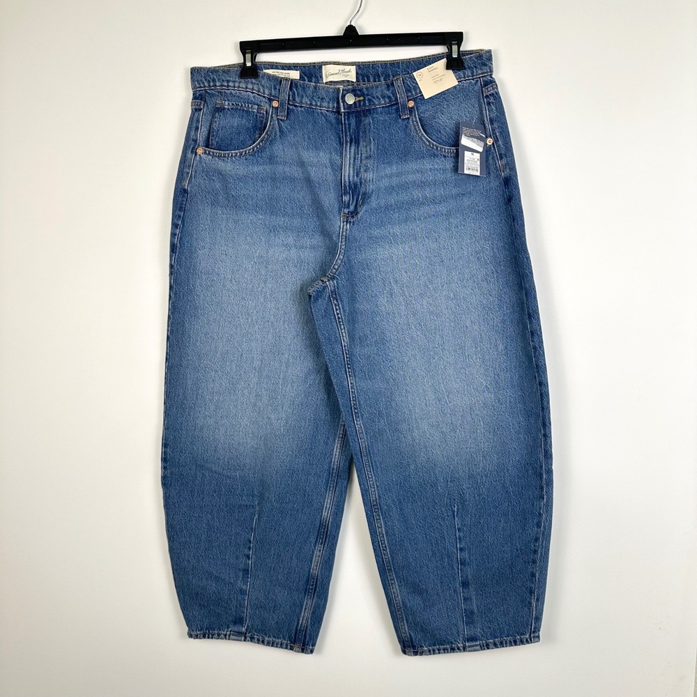 Universal Thread Womens High Rise Easy Barrel Jeans Size 16 Medium Wash Blue